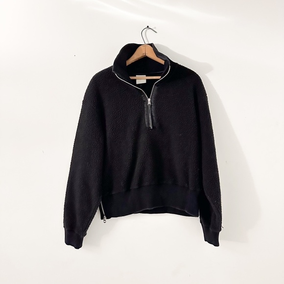 Varley Roselle Half Zip Fleece Pullover - Recycled Poly - Black - size Large - Picture 1 of 8